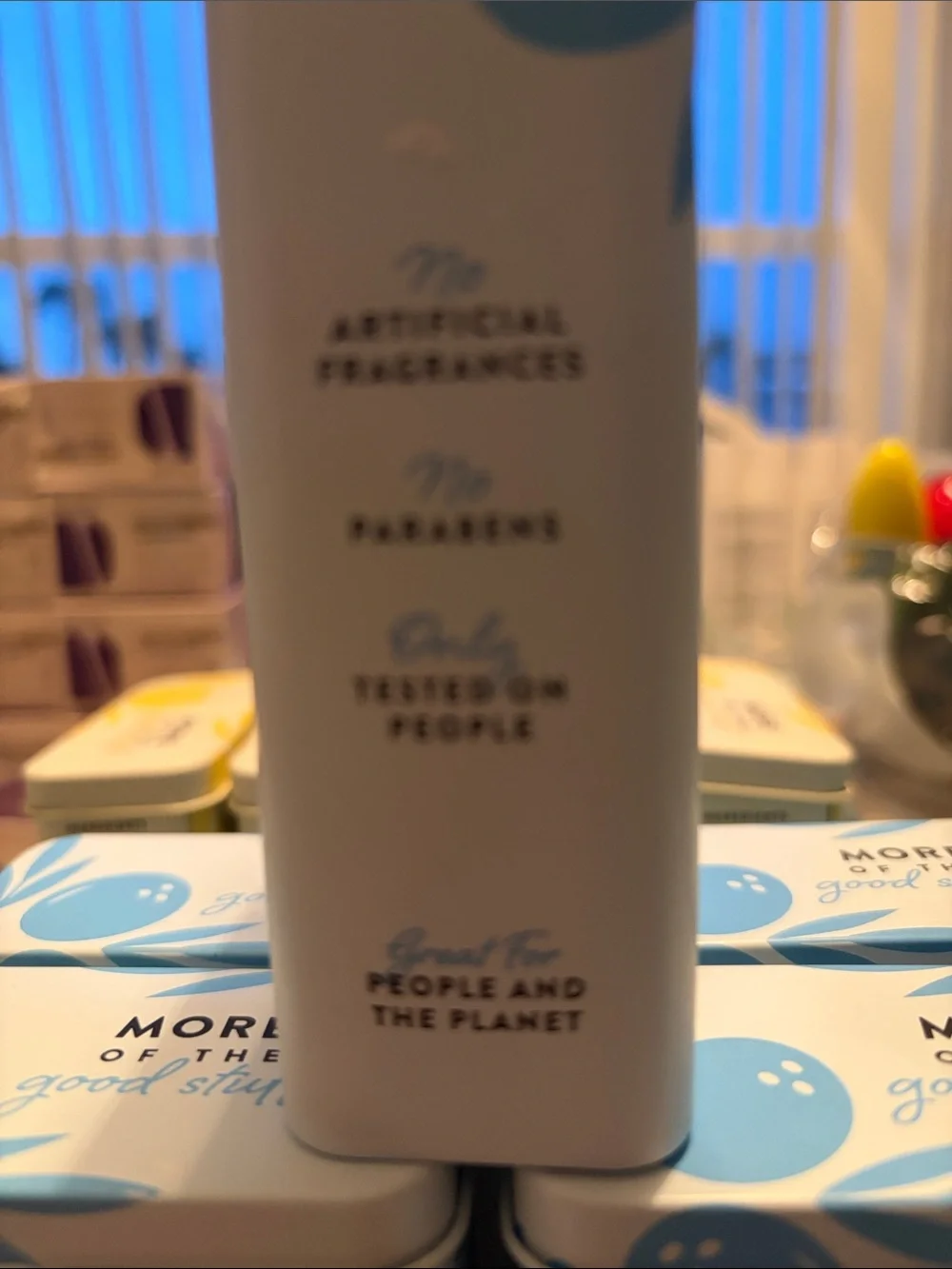 Coconut Shampoo Bar Peppermint - Light Blue Tin